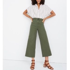 Madewell Emmett wide leg crop pant